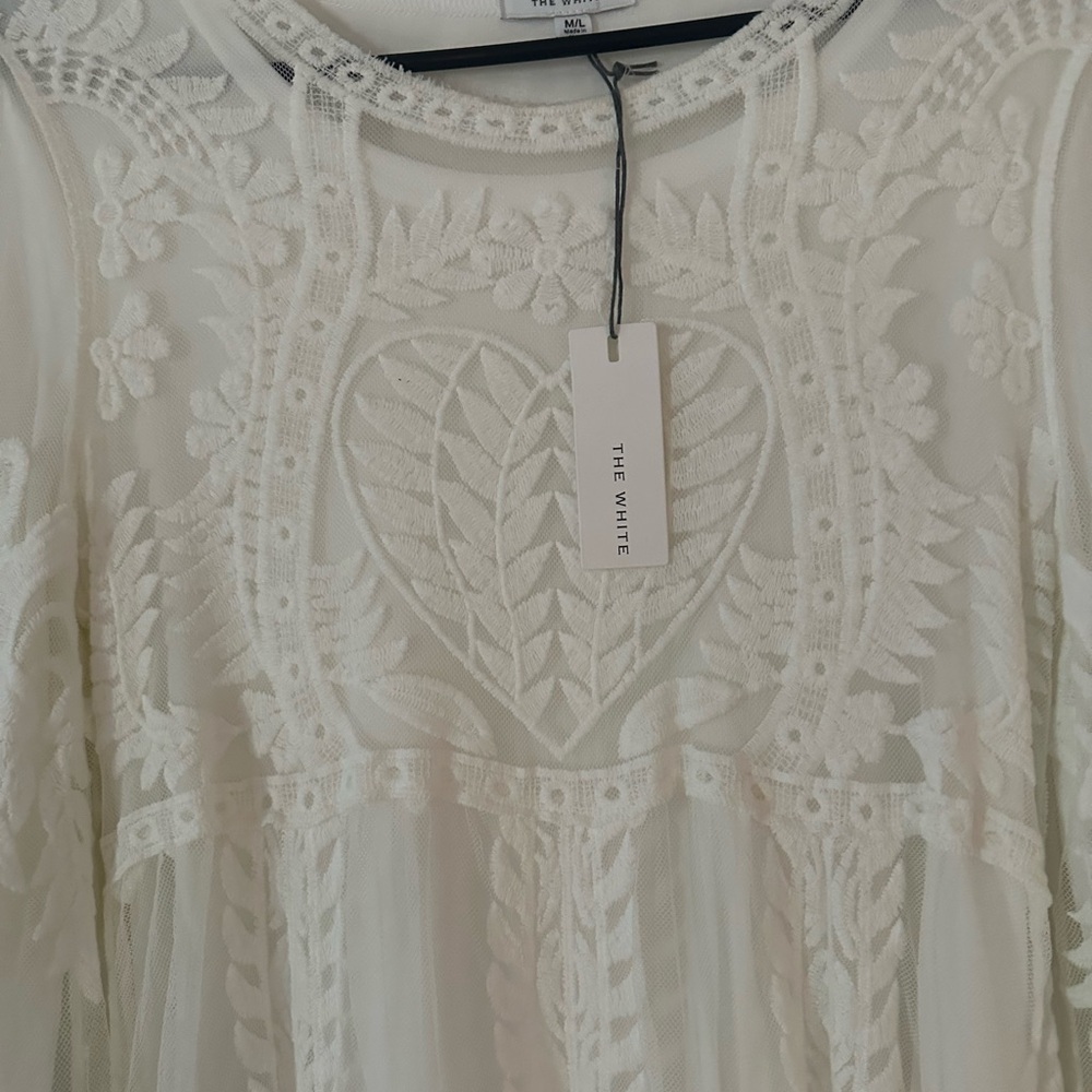 White Embroidered Dress